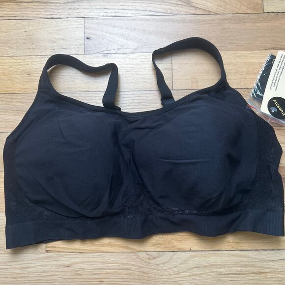 NEW Truekind Women's 2XL Everyday Comfort Straps Wireless Shaping Bra Black - Picture 1 of 10
